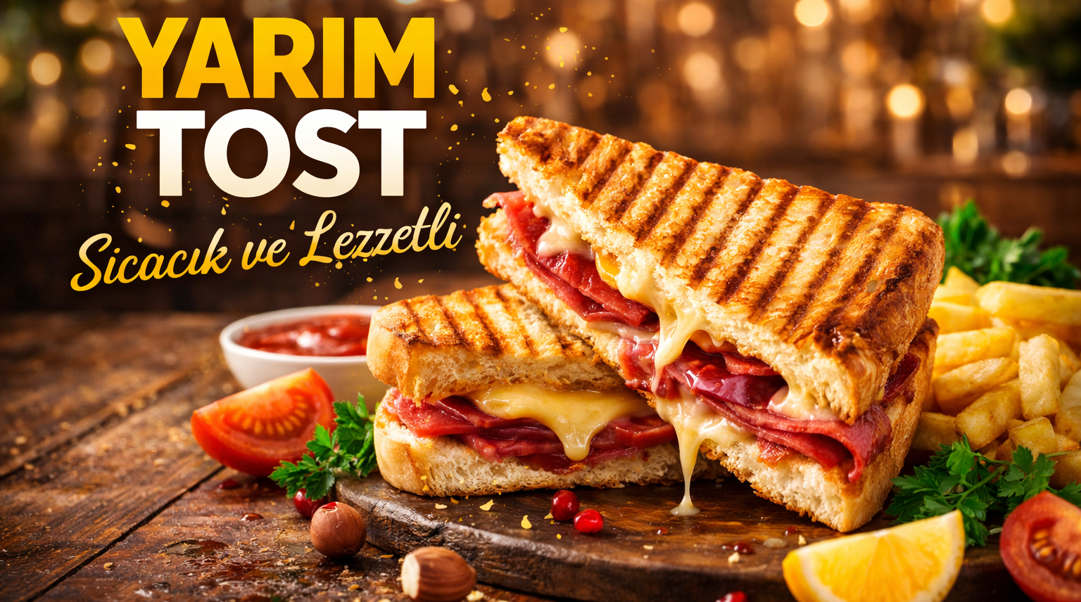 Tavuk Sucuk Yarım Tost