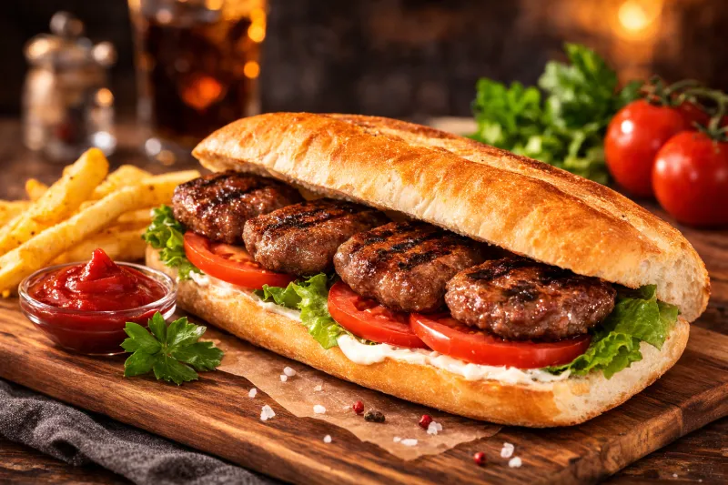 Köfte Ekmek Üç Parça