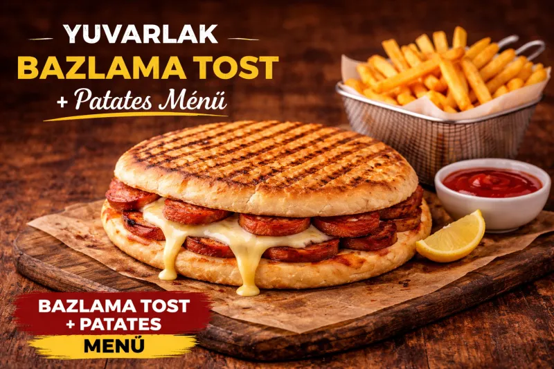 Tavuk Bazlama Tost Menü